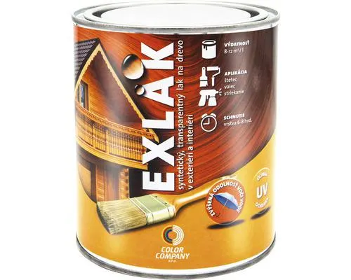 Transparentný lak na drevo Exlak lesklý 0,7 l