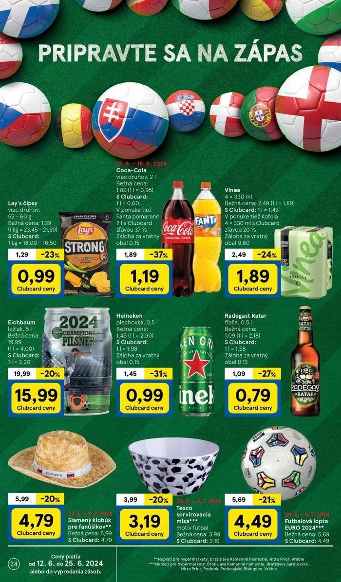 Leták: Tesco hypermarketi  od 14. júna do 18. júna 2024 - Prehľad Stránky 24