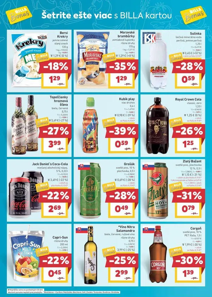 Leták: Leták Billa od 28. augusta do 3. septembra 2024 - Prehľad Stránky 25