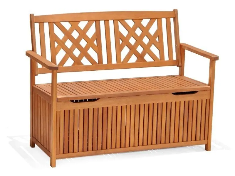 Lavica s úložným boxom ORLANDO, eukalyptus