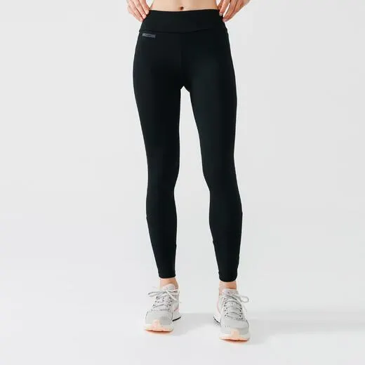 Legging running chaud femme - Warm noir