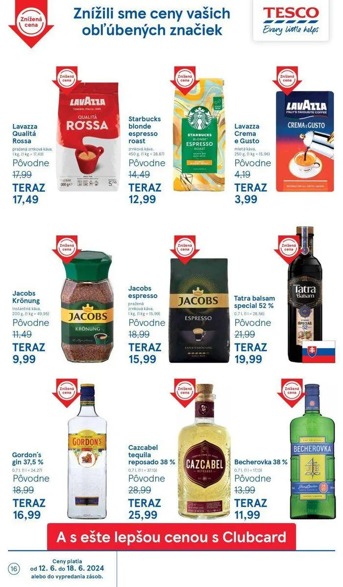 Leták: Tesco hypermarketi  od 14. júna do 18. júna 2024 - Prehľad Stránky 16