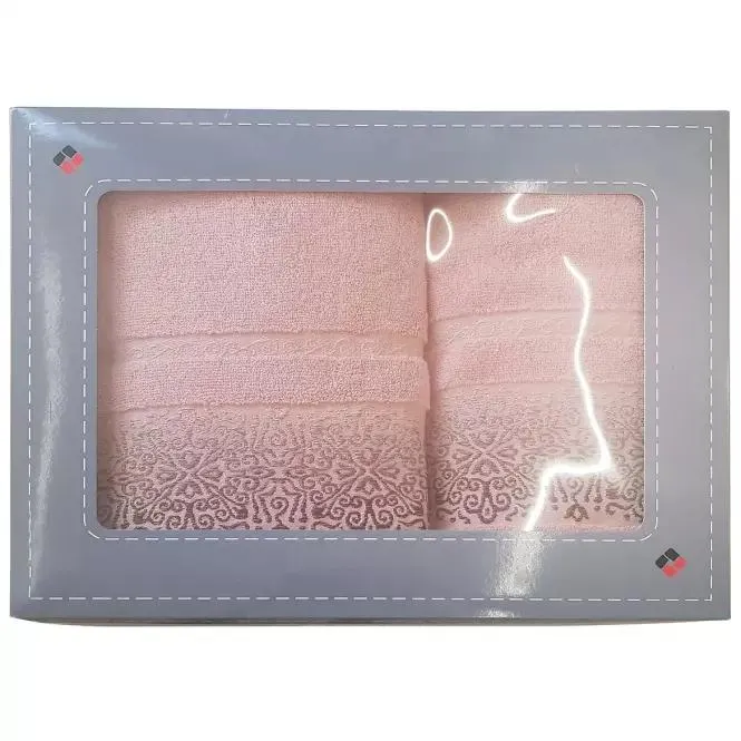 Sada uterákov Arabesca ružová (500GSM)