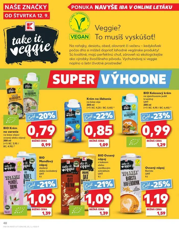 Leták: Exkluzívne výhodné ponuky od 12. septembra do 18. septembra 2024 - Prehľad Stránky 48