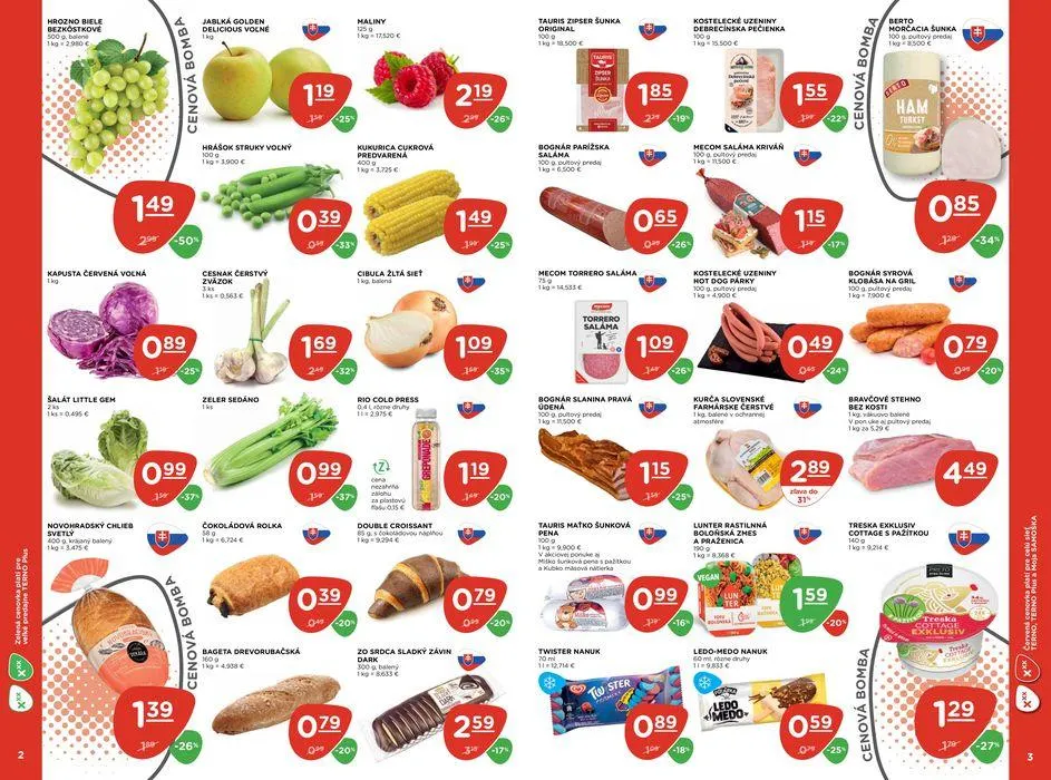 Leták: Nasledujúca akciová ponuka od 2. mája do 7. mája 2024 - Prehľad Stránky 2