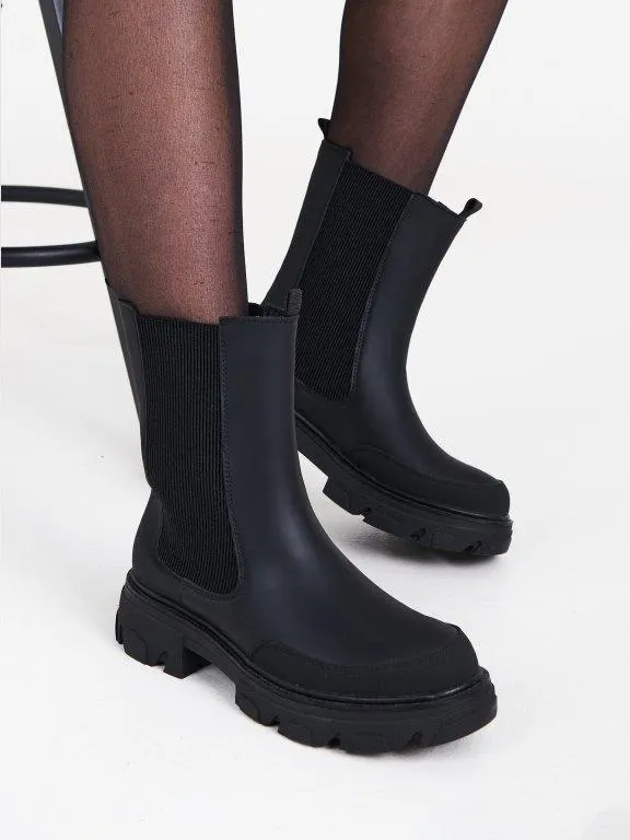 Dámské chelsea kozačky na platformě