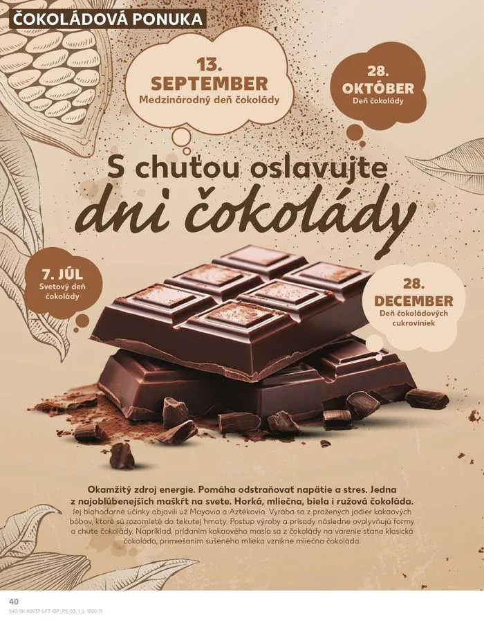 Leták: Exkluzívne výhodné ponuky od 12. septembra do 18. septembra 2024 - Prehľad Stránky 40