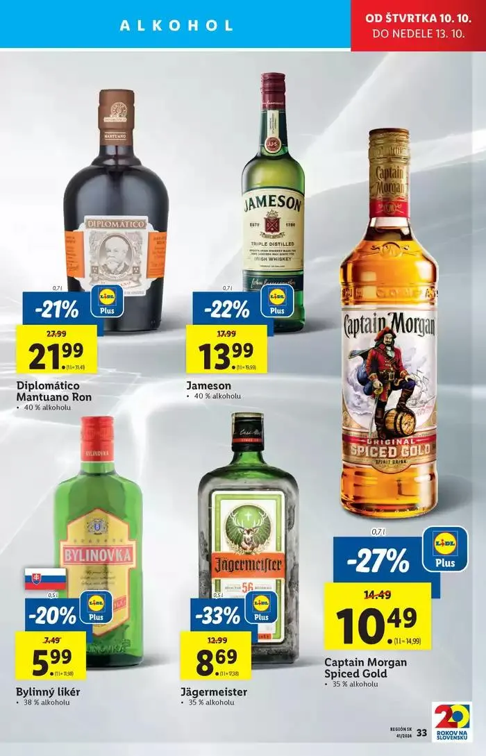 Leták: Platný od štvrtka 10. 10. 2024 od 10. októbra do 13. októbra 2024 - Prehľad Stránky 35