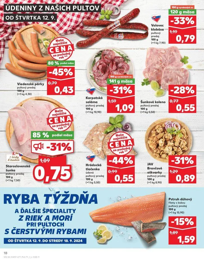 Leták: Exkluzívne výhodné ponuky od 12. septembra do 18. septembra 2024 - Prehľad Stránky 18