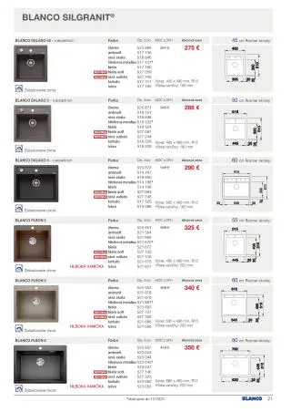 Leták: BLANCO akciová ponuka od 1. septembra do 31. decembra 2023 - Prehľad Stránky 21