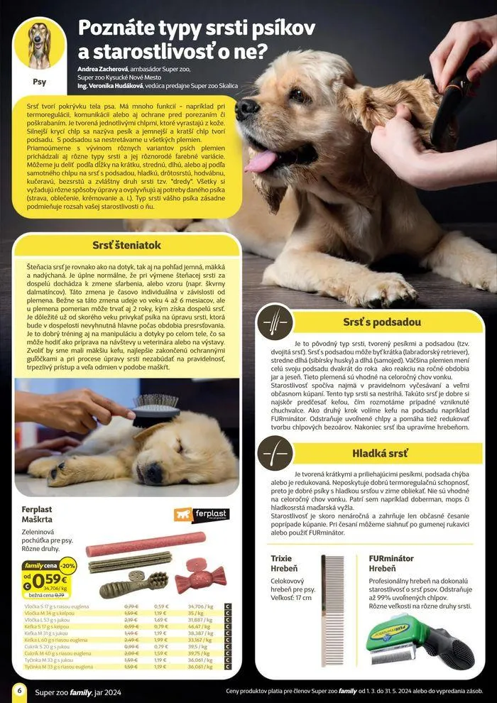 Leták: Super zoo family Jar 2024  od 13. marca do 31. mája 2024 - Prehľad Stránky 6