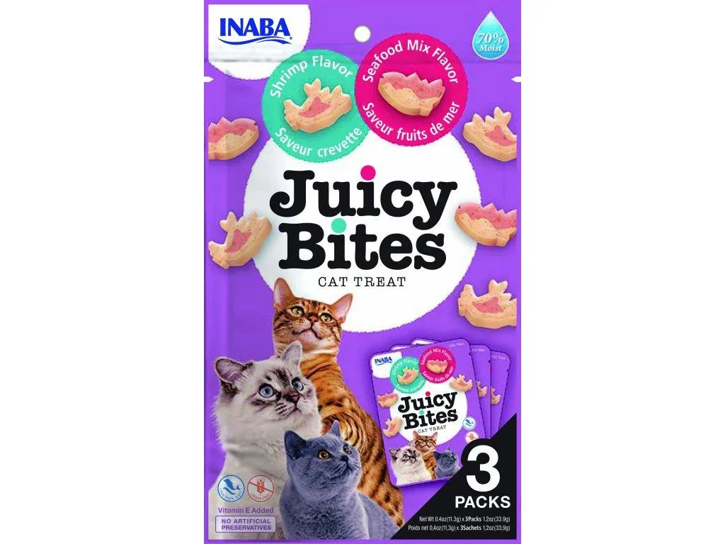 Inaba maškrta pre mačky - krevety, morské plody 33,9g