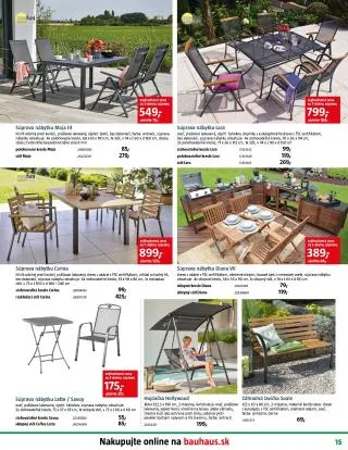 Leták: BAUHAUS aktuálna ponuka - Záhradné centrum od 18. marca do 14. apríla 2024 - Prehľad Stránky 15