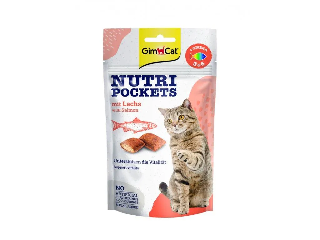 GimCat Nutri Pockets s lososom 60 g