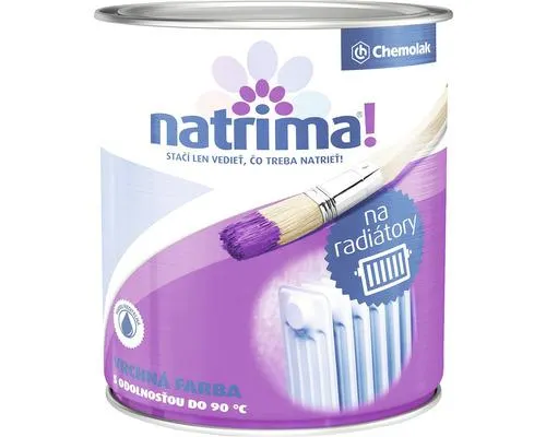 Farba na radiárory Natrima 1000 - biela 0,6 l