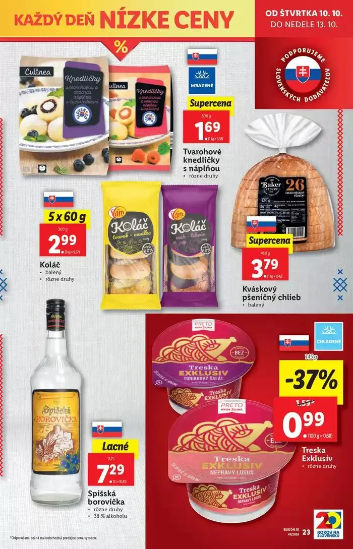 Leták: Platný od štvrtka 10. 10. 2024 od 10. októbra do 13. októbra 2024 - Prehľad Stránky 25