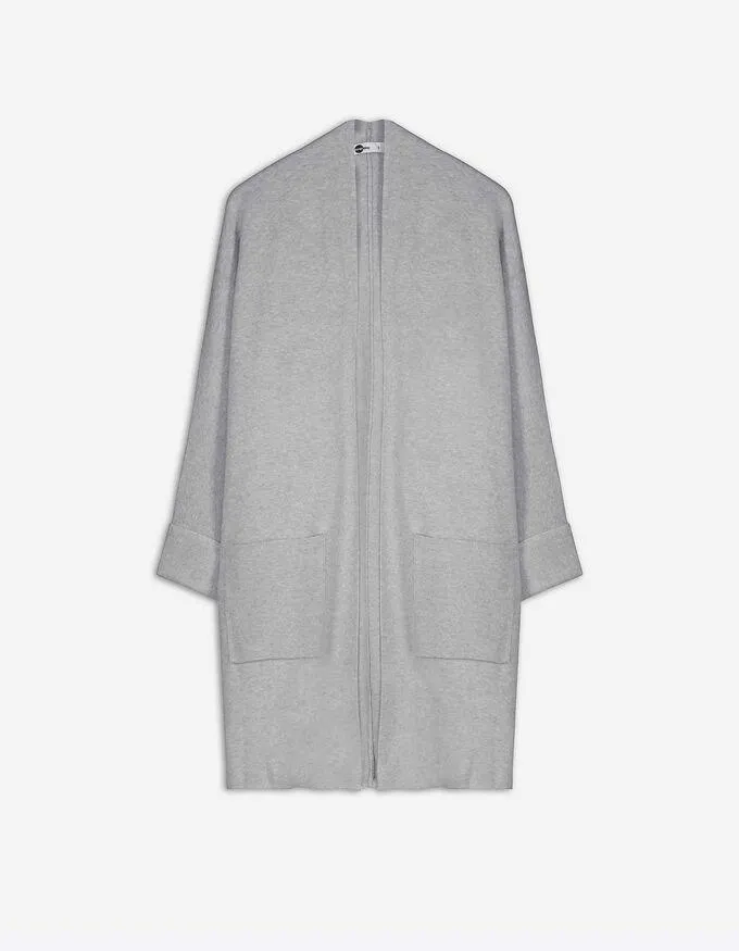 Hosszított kardigán - Visszahajtott ujj