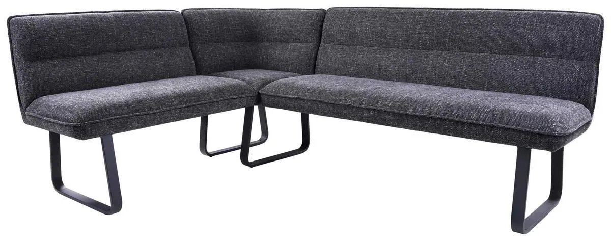 167,5/213 cm Leinenoptik Dunkelgrau