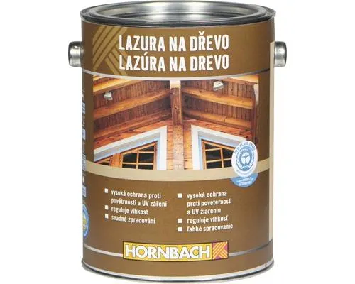 Univerzálna lazúra na drevo Hornbach, bezfarebná 2,5 l