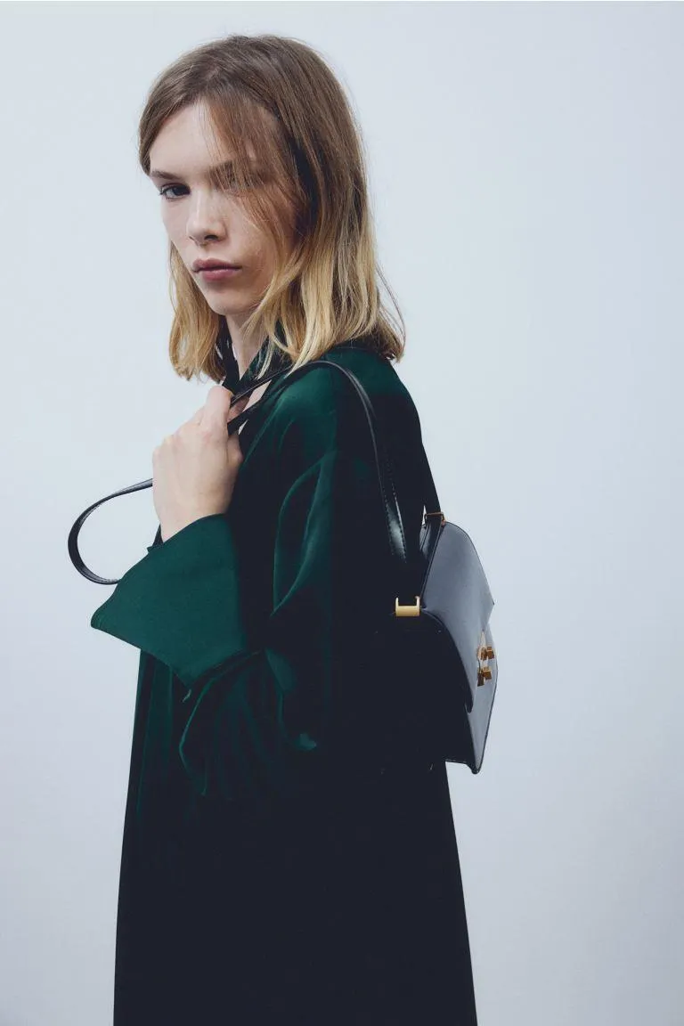 Tie Detail Satin Dress