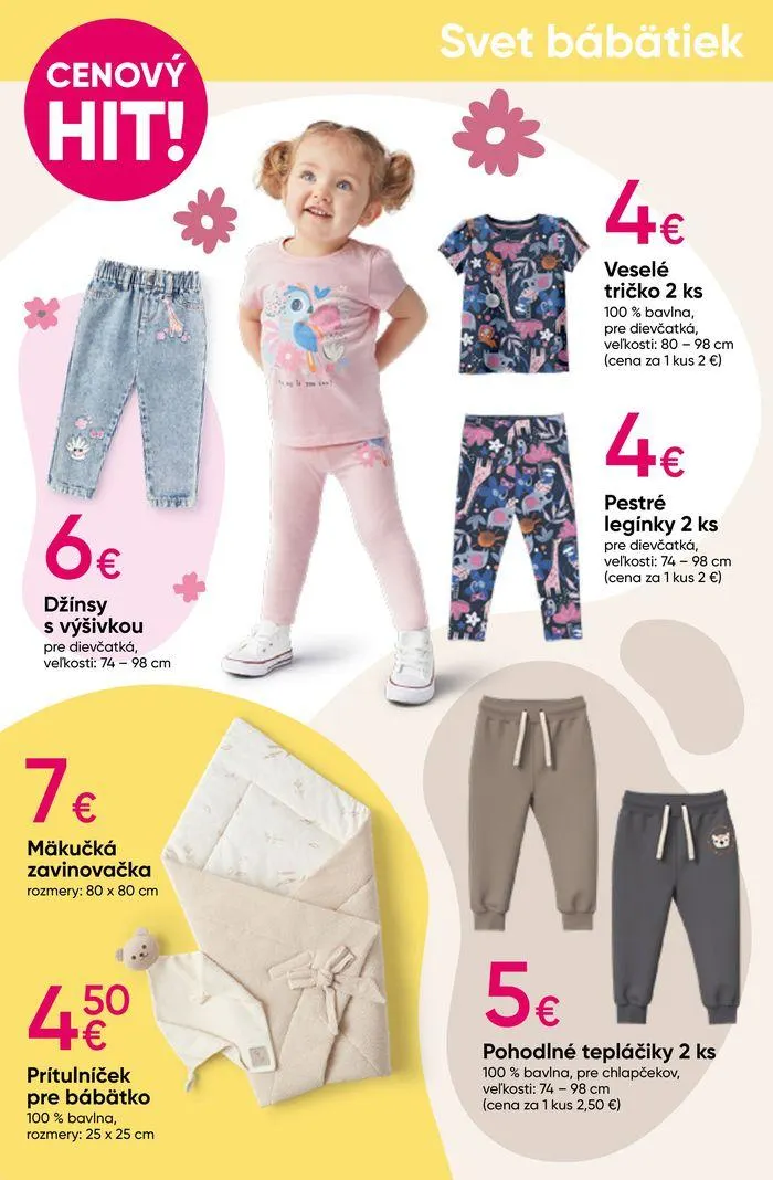 Leták: Detské pyžamá Disney od 28. marca do 10. apríla 2024 - Prehľad Stránky 6