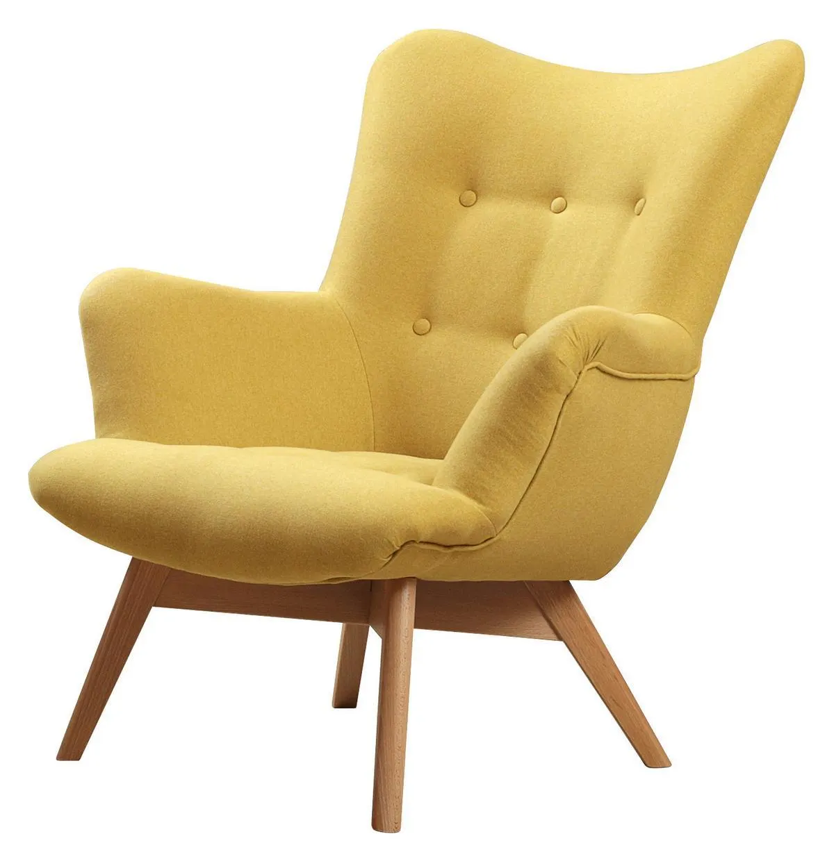 Čalúnené Kreslo Safin, Žlté