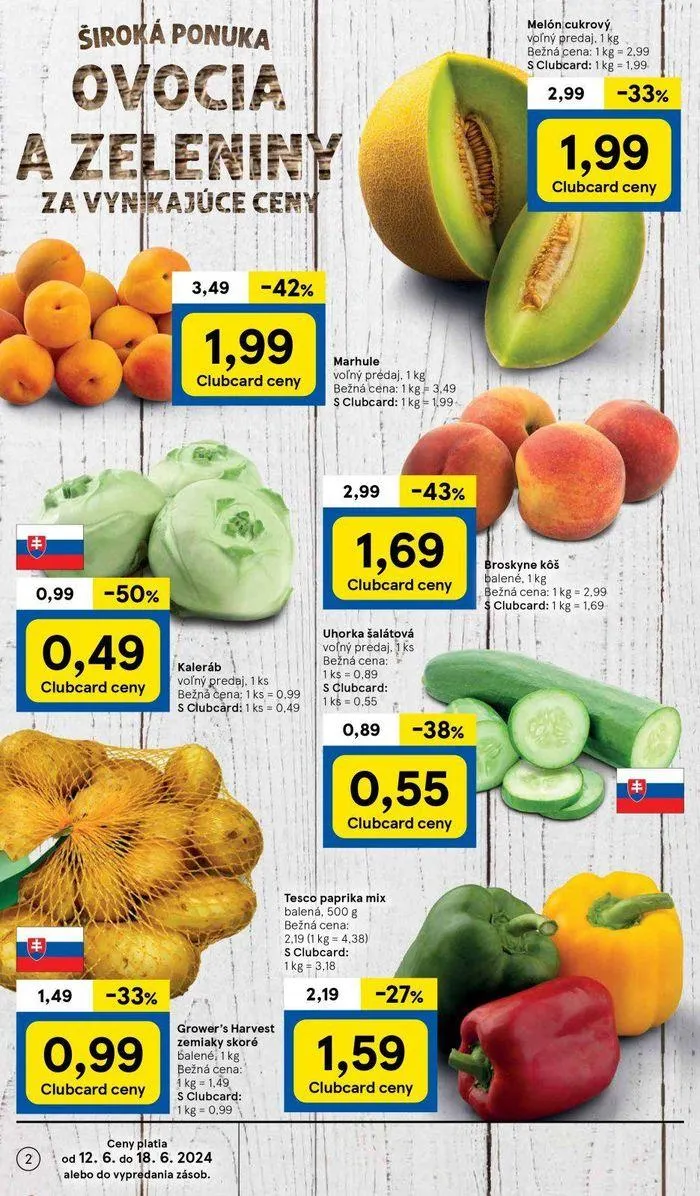 Leták: Tesco hypermarketi  od 14. júna do 18. júna 2024 - Prehľad Stránky 2