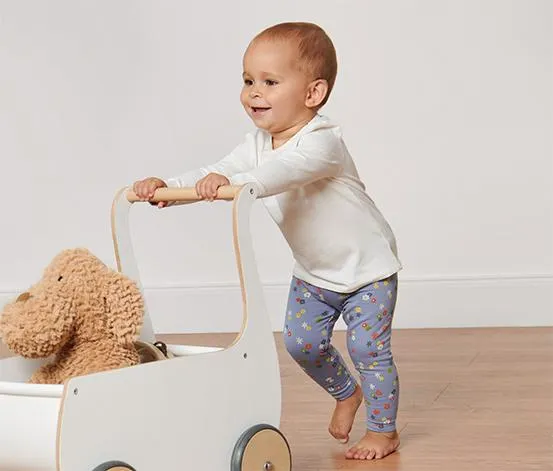 Dojčenské a detské legínsy, fialové