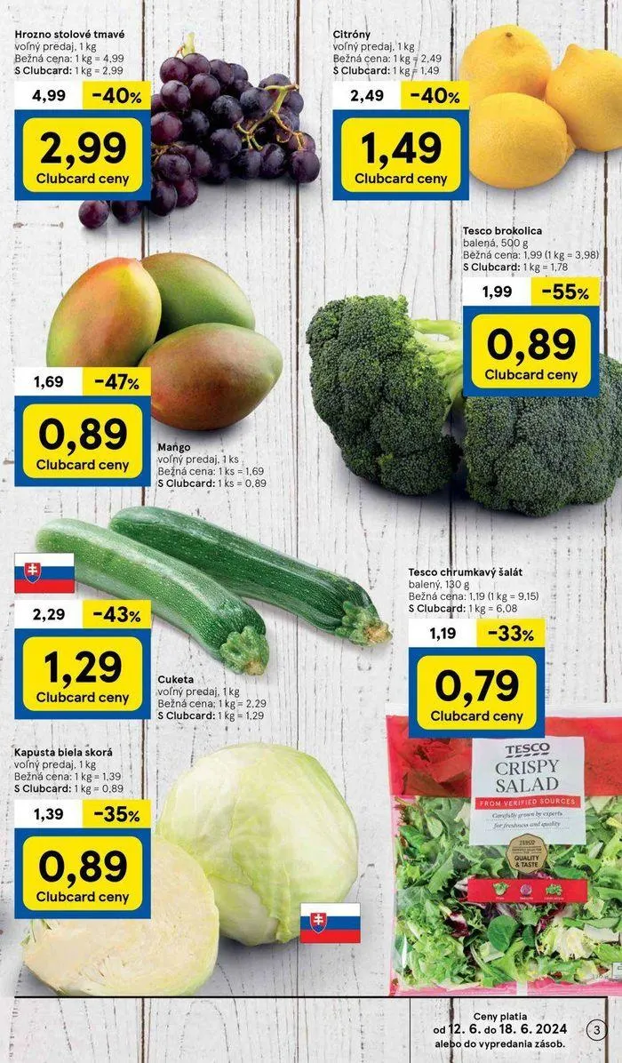 Leták: Tesco hypermarketi  od 14. júna do 18. júna 2024 - Prehľad Stránky 3