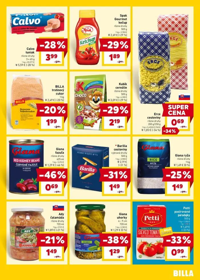 Leták: Leták Billa od 28. augusta do 3. septembra 2024 - Prehľad Stránky 13