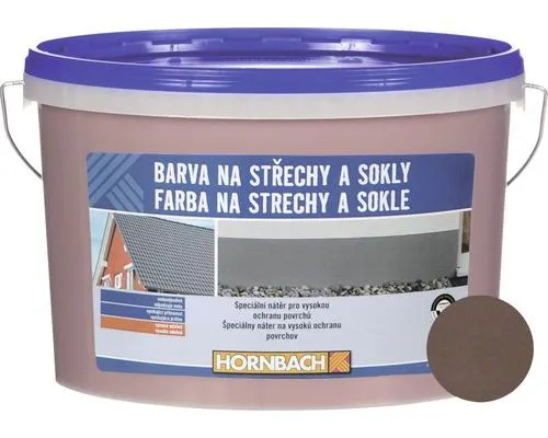 Farba na strechy a sokle Hornbach béžová 5 l