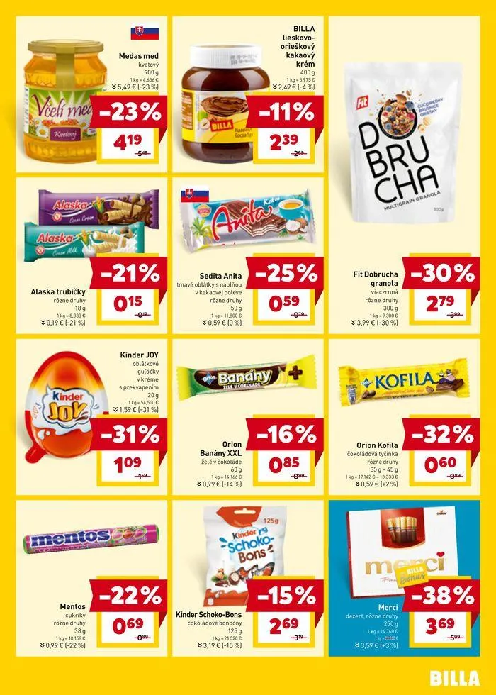 Leták: Leták Billa od 28. augusta do 3. septembra 2024 - Prehľad Stránky 15