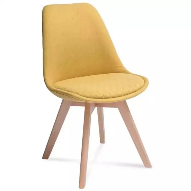 Stolička Hugo Hex žltá / norn 65/ buk