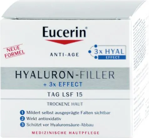Denný pleťový krém Hyaluron Filler + 3x Effect OF 15, 50 ml