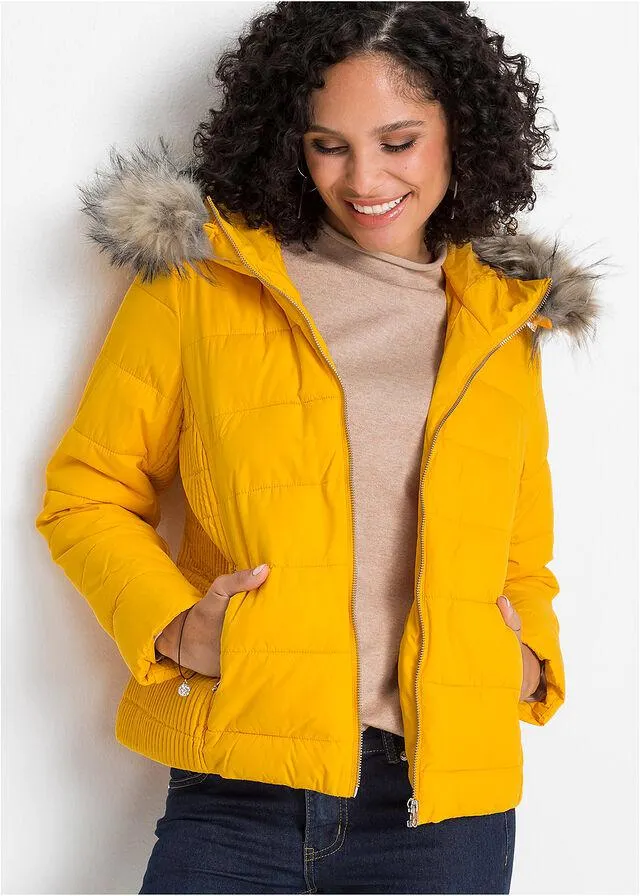 Ľahká prešívaná bunda z recyklovateľného polyesteru