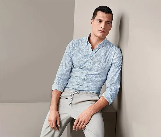 Košeľa s golierom s gombíkmi, Slim Fit