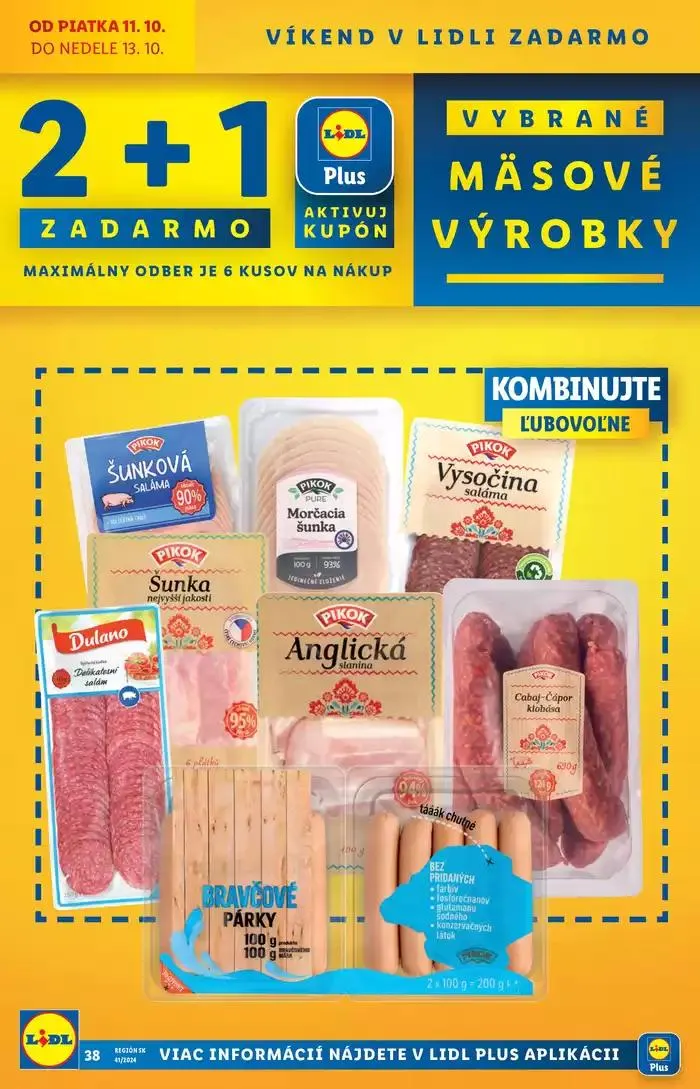 Leták: Platný od štvrtka 10. 10. 2024 od 10. októbra do 13. októbra 2024 - Prehľad Stránky 40