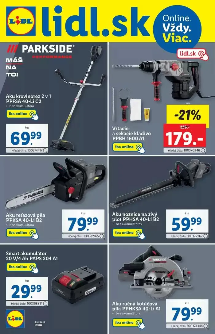 Leták: Platný od štvrtka 10. 10. 2024 od 10. októbra do 13. októbra 2024 - Prehľad Stránky 76