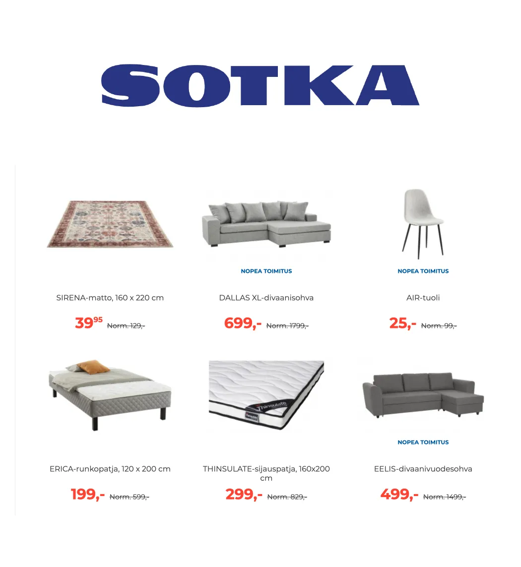 Kaupan Sotka erikoistarjous voimassa alkaen 29. tammikuuta - 19. tammikuuta 2025 - Tarjouslehti sivu 