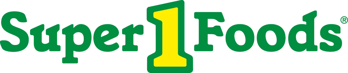 Super 1 Foods logo. Current weekly ad