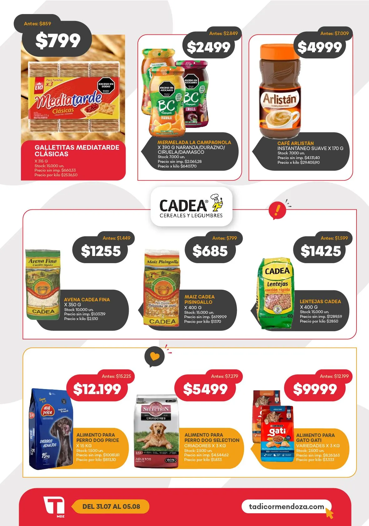 Ofertas de Ofertas Supermercados Tadicor 31 de julio al 5 de agosto 2025 - Página 2 del catálogo