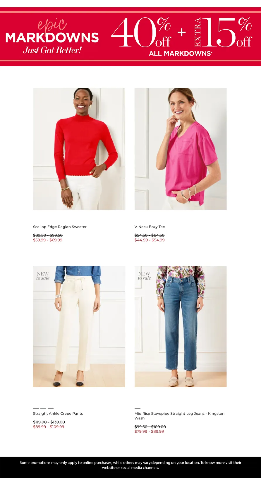 Weekly ad Talbots Deals from May 16 to May 31 2025 - Page 4