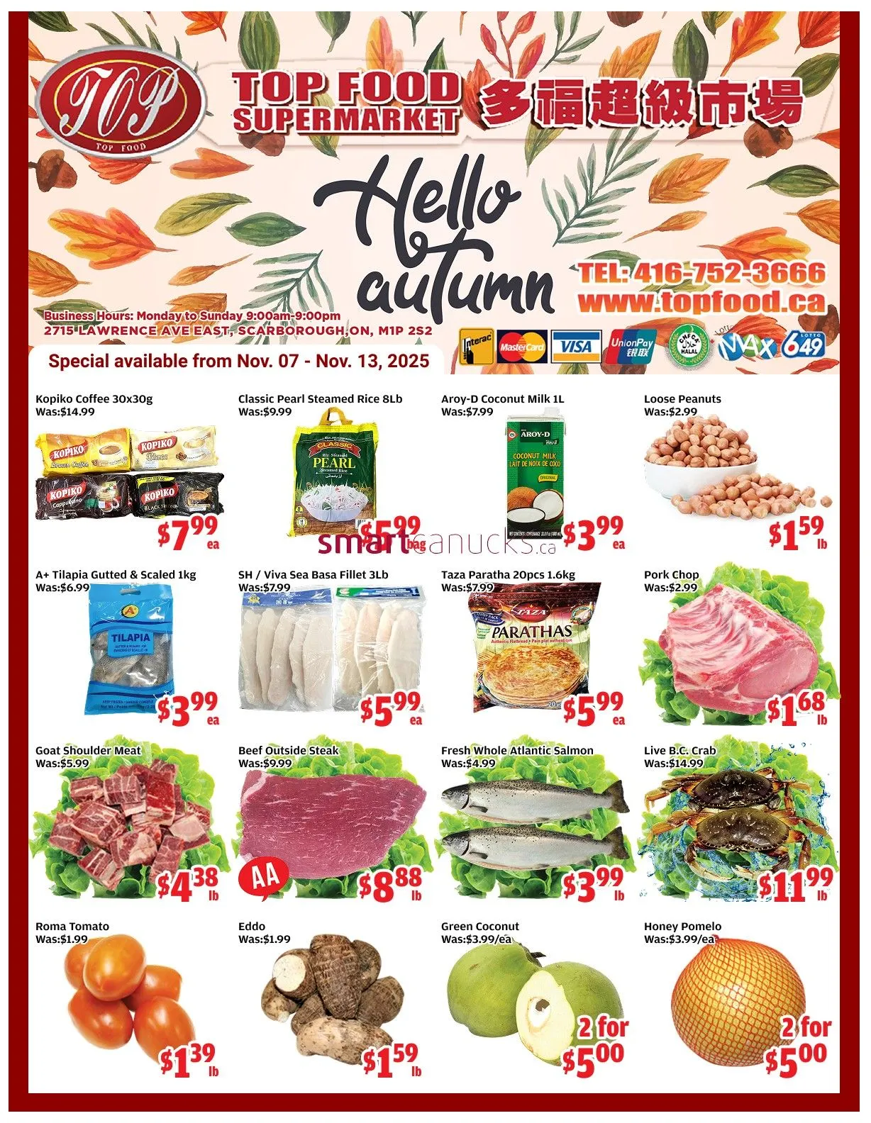 Top Food Supermarket Sales from November 7 to November 13 2025 - flyer page