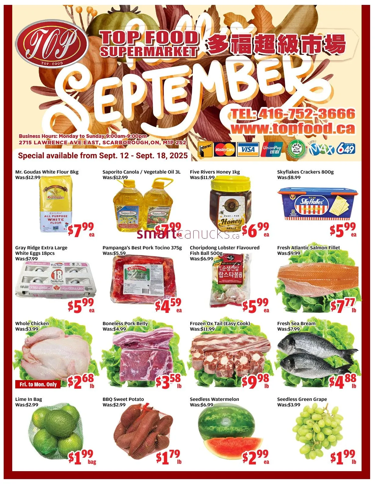 Top Food Supermarket flyers  from September 12 to September 18 2025 - flyer page 1