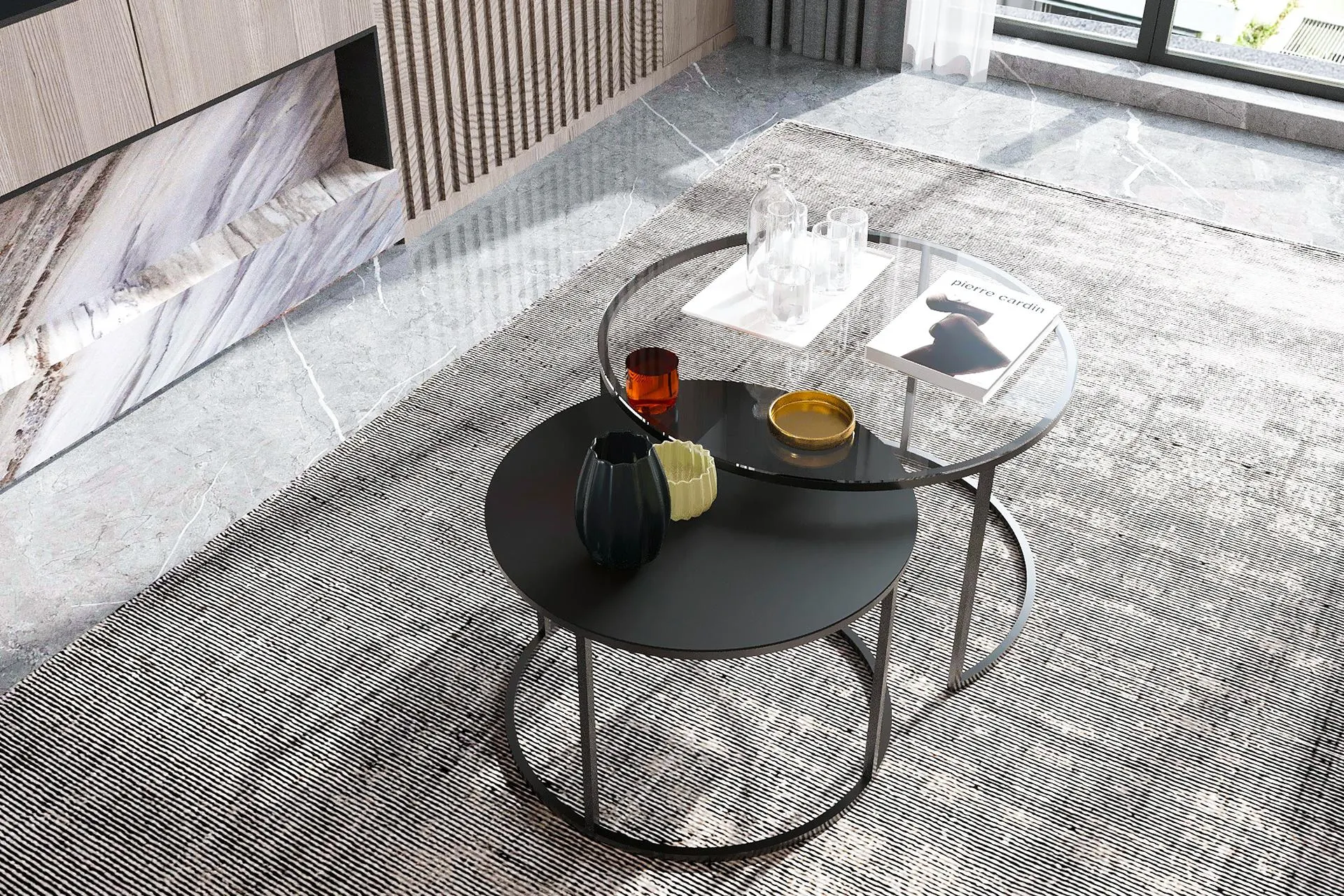 Milas Orta Sehpa, Şeffaf Cam