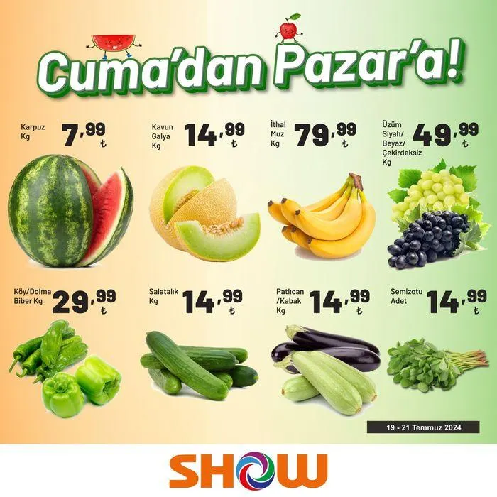 Katalog Show Market katalog 21 Temmuz - 4 Ağustos 2024 - aktüel Sayfa 2