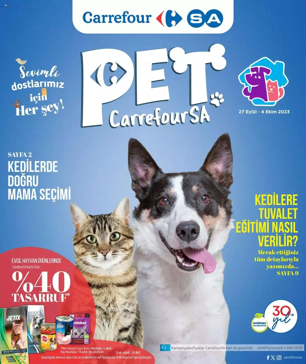 Katalog CarrefourSA Pet Katalog 27 Eylül - 4 Ekim 2023 - aktüel Sayfa 1