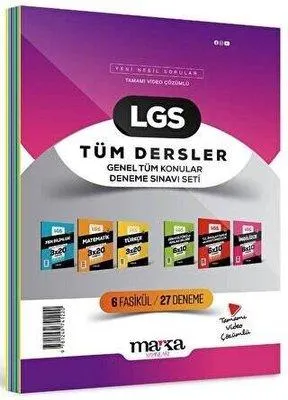 LGS Genel Konular Tüm Dersler Deneme Sınavı Seti 6 Fasikül 27 Deneme