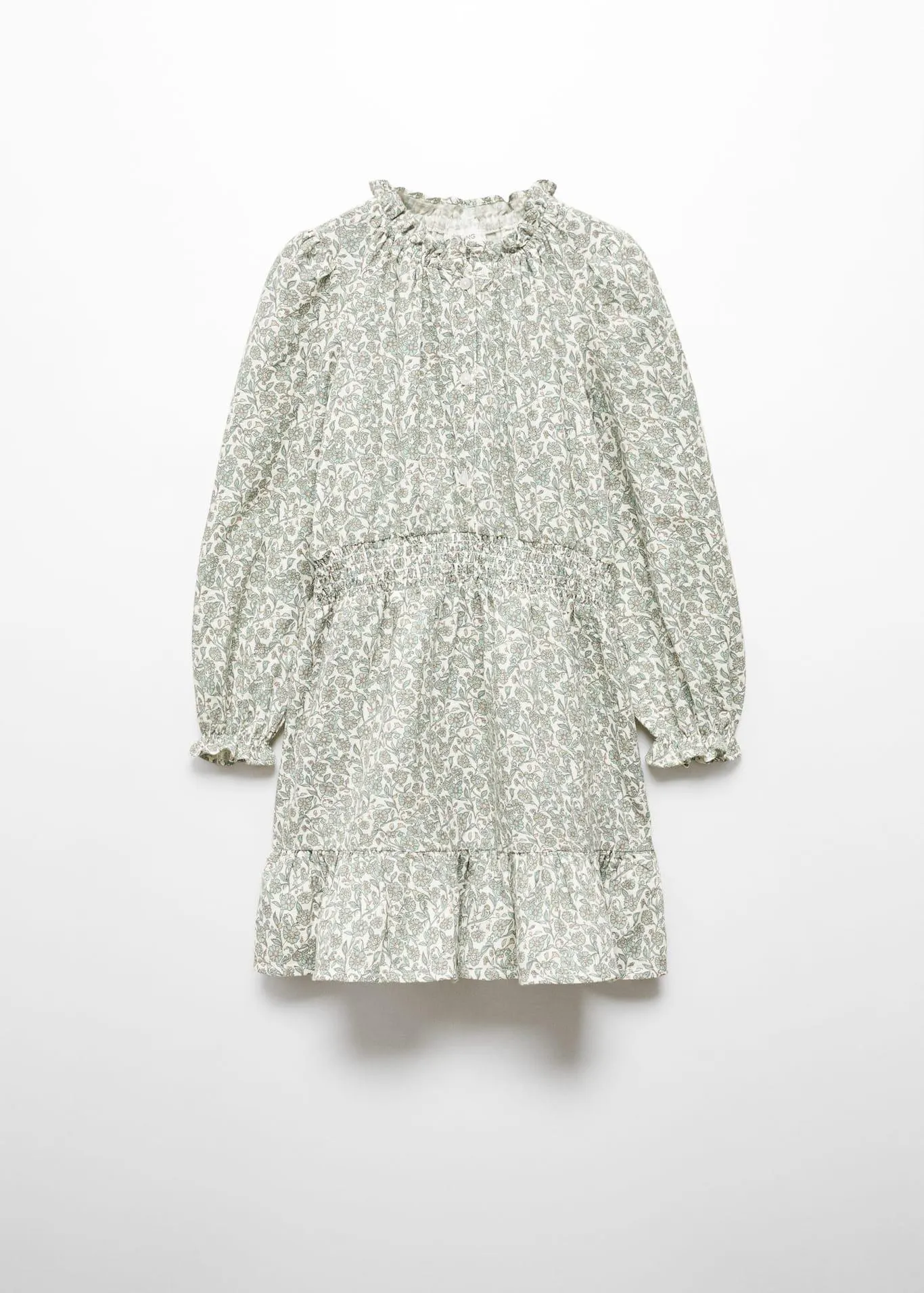 Volanlı desenli elbise