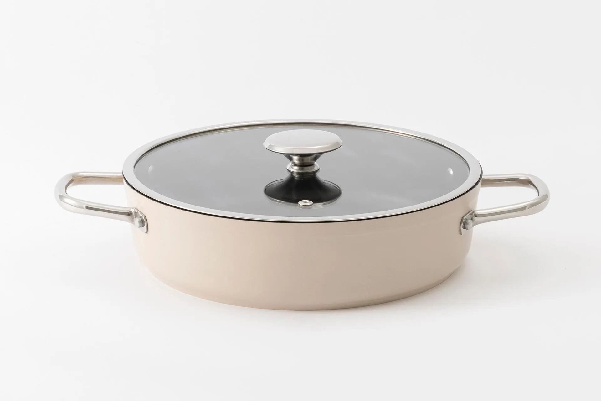 KİTCHEN ESSENTİALS GRANİT BASIK TENCERE 26 CM, BEJ (XK2-100)